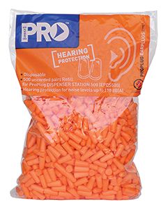 Earplugs ProBullet Uncorded- Refill Bag (500pairs)