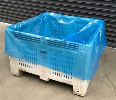 Pallet Liner Bags 1220+1220x2100mm 100um Blue 25/RL