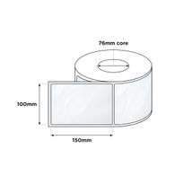 Direct Thermal Labels 76mm Core 100x150mm White 1000/RL