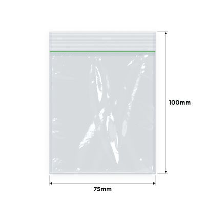 IMPAK Heavy Duty Press Seal Bags 75x100mm 1000/ctn