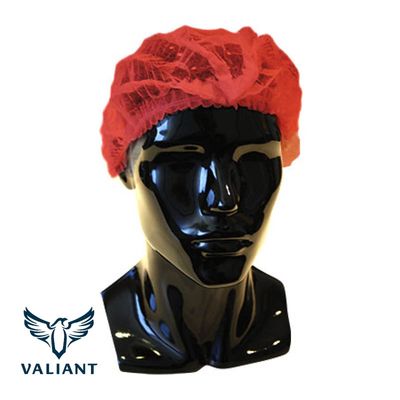 Valiant Crimped Hairnets Red (1000)