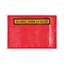 Doculopes DOC/PACK SLIP ENCLOSED 115x165mm Red (1000)