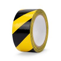 Floor Marking Tape 48mmx33m Black/Yellow