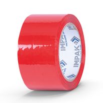 IMPAK Coloured Packaging Tape 50mmx66m Red