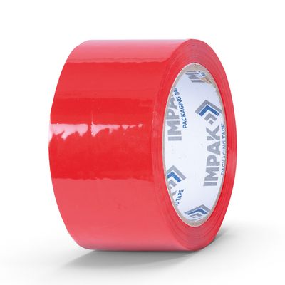 IMPAK Coloured Packaging Tape 50mmx66m Red