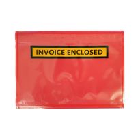 Doculopes INVOICE ENCLOSED A6 125x175mm Red (1000)