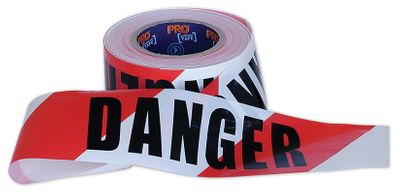 Barricade Tape Red/White DANGER 75mmX100m