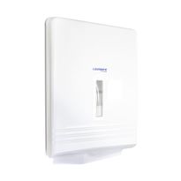 Ultraslim Hand Towel Dispenser, White Plastic