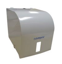 Roll Towel Dispenser, White Metal