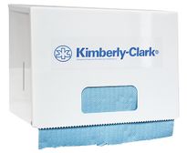 Rag On A Roll Dispenser, White Metal 24cm