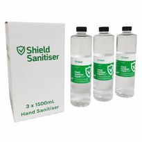 Shield® Hand Sanitiser Gel Refills (3 x 1.5L/ctn)