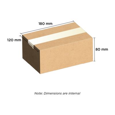 Brown Carton 180mm x 120mm x 80mm