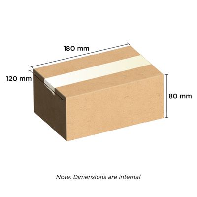 Brown Carton 180mm x 120mm x 80mm