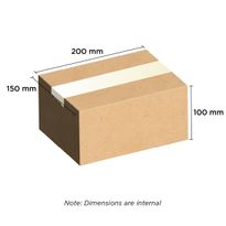 Brown Carton 200mm x 150mm x 100mm