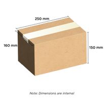 Brown Carton 250mm x 160mm x 150mm