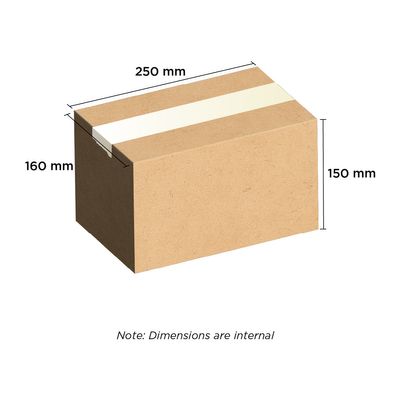 Brown Carton 250mm x 160mm x 150mm