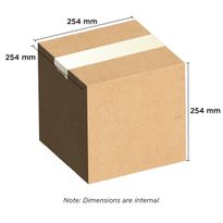Brown Carton 254mm x 254mm x 254mm