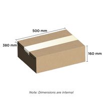 Extra H/Duty Carton Brown 500mm x 380mm x 160mm