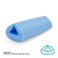 Poly Foam Edge Protector U 50x55mm 2m Length Blue