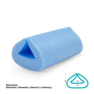 Poly Foam Edge Protector U 50x55mm 120mm Length Blue