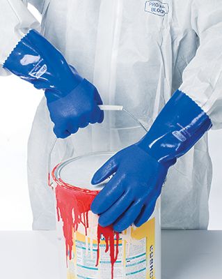 Glove Trojan PVC Blue Size 11