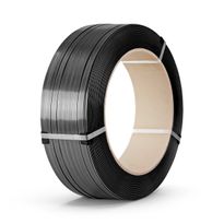 PET Strapping Embossed Black 19mmx1.0x800m