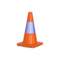Reflective Traffic Cone Orange PVC 450mm