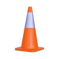 Reflective Traffic Cone Orange PVC 700mm