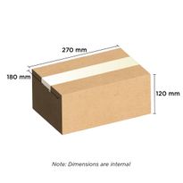 Brown Carton 270mm x 180mm x 120mm