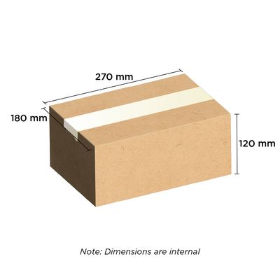 Brown Carton 270mm x 180mm x 120mm