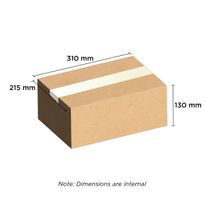 Brown Carton 310mm x 215mm x 130mm [1/2 A4]