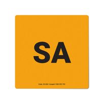 State Label SA Orange 100x100mm 500/RL