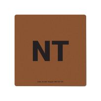 State Label NT Brown 100x100mm 500/RL
