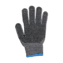 Knitted Poly/Cotton Gloves PVC Dots LARGE (12 prs)