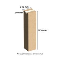 Extra H/Duty Brown Carton 240mm x 240mm x 1100mm