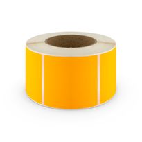 Plain Label 100x75mm Fluoro Orange 1000/RL