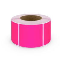 Plain Label 100x75mm Fluoro Pink 1000/RL