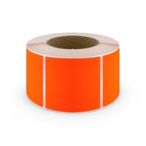 Plain Label 100x75mm Fluoro Red 1000/RL