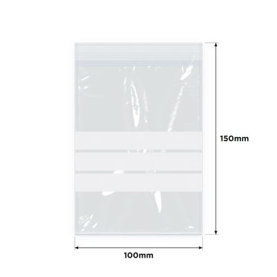 IMPAK Press Seal Bags WOP 100x150mm 1000/ctn