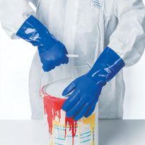 Trojan Blue PVC H/Duty Glove Size 10