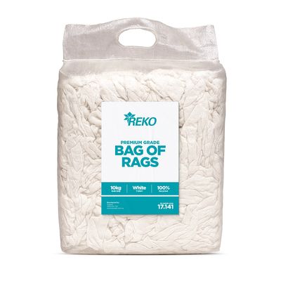 Bag of Rags - White T-Shirt Rags