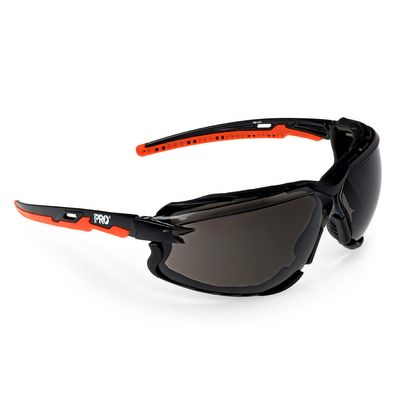 Ambush Foam Bound Safety Glasses Smoke