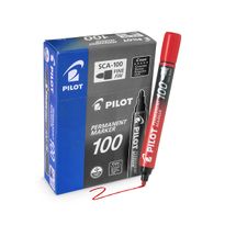 Permanent Markers Pilot&reg; SCA-100 Bullet Red (12)