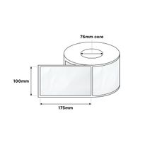 Direct Thermal Labels 76mm Core 100x175mm White 900/RL