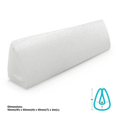 Poly Foam Edge Protector "U" 10x50x10mm 2m Length