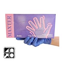 NITRILE GLOVES BLUE- MAXTER