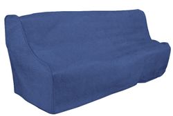 Quilted Chair Covers 3 Seater Blue