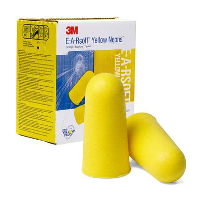 Earplugs EARsoft Yellow Neon Uncorded REG (200pairs)