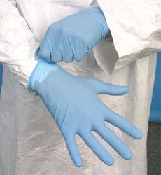 Nitrile Gloves Premium Blue PF MEDIUM (100)