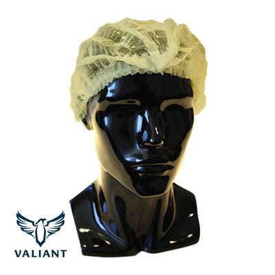 Valiant Crimped Hairnets Yellow (1000)